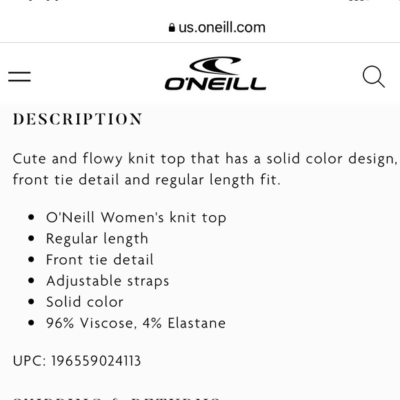 NWT O’Neill Dawning Blue Moon Top - Picture 8 of 16